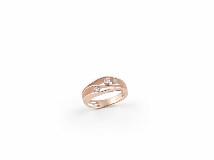 18K Rose Gold Diamond Ring