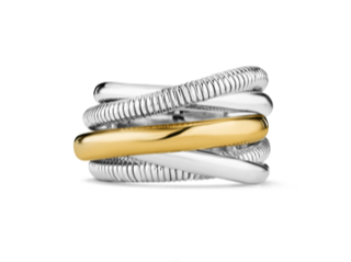 Sterling Silver and Gold Ring