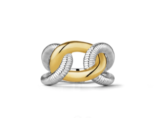 Sterling Silver and Gold Ring