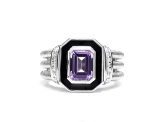 Sterling Silver & Amethyst Ring